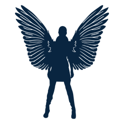 Ehrfürchtiger Engelvektor PNG-Design
