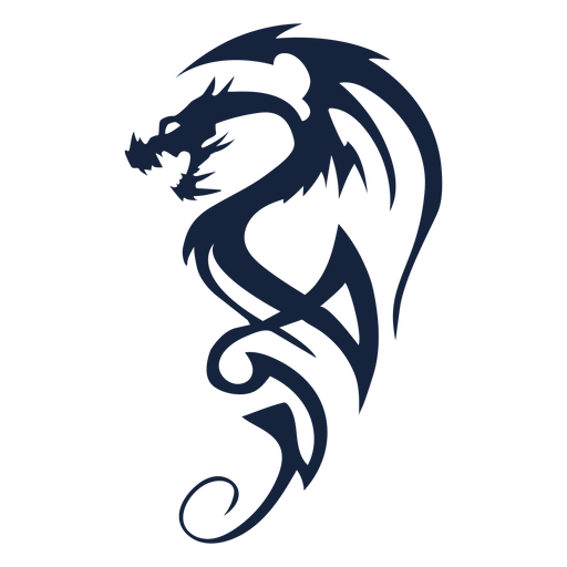 Awesome tribal dragon PNG Design