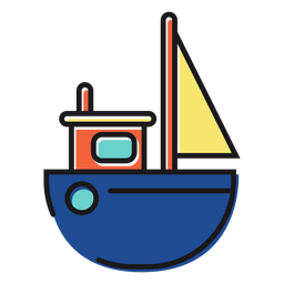 Brinquedo ícone de barco Desenho PNG