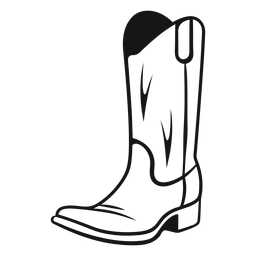 Boots cowboy vintage stroke PNG Design