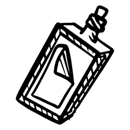 Broken container bottle PNG Design