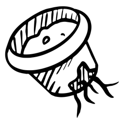 Broken container trash PNG Design