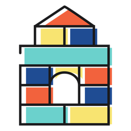 Brinquedo ícone do castelo Desenho PNG