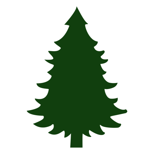 Design PNG E SVG De Árvore De Natal Plana Verde Para Camisetas