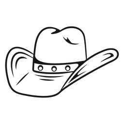Chapéu de cowboy clássico Desenho PNG