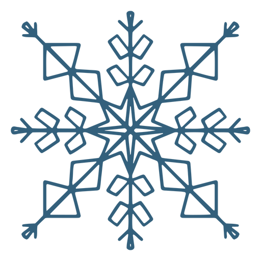 Cooles Schneeflockensymbol PNG-Design
