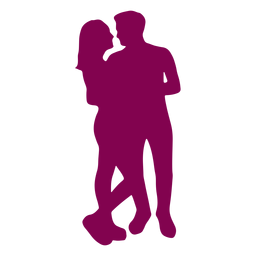 Casal olhando um para o outro Desenho PNG