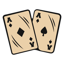 Cartas de ases de vaquero Diseño PNG
