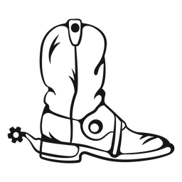 Curso de botas de cowboy Desenho PNG