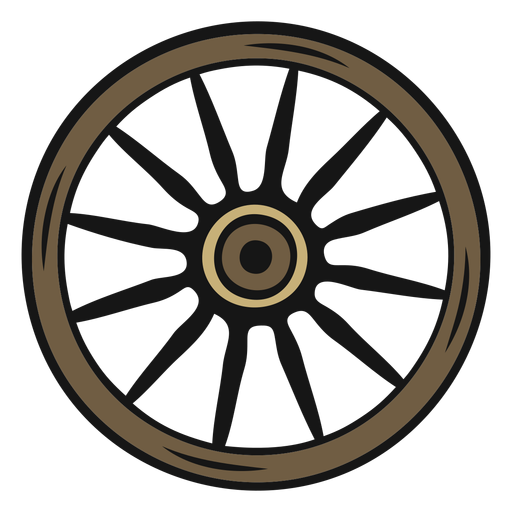 Cowboy wheel vintage PNG Design