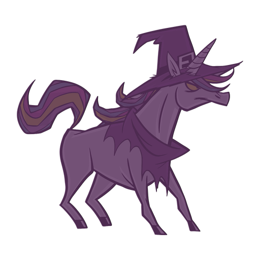 Download Creepy Unicorn Witch Transparent Png Svg Vector File