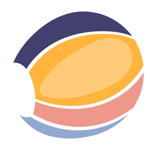 Cute beach ball PNG Design