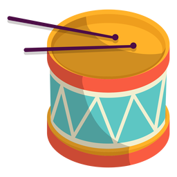 Süße Trommelillustration PNG-Design