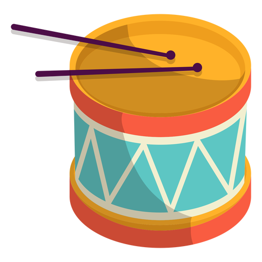 Cute drums illustration PNG Design