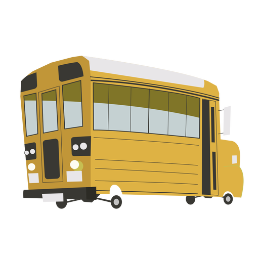 Ônibus escolar fofo Desenho PNG