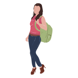 Nette Studentenillustration PNG-Design