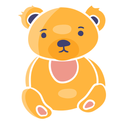Juguete lindo oso de peluche Diseño PNG