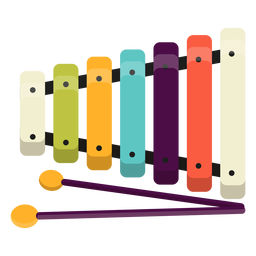 Cute xylophone toy Transparent PNG