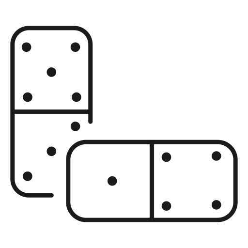 Domino toy icon PNG Design