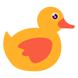 Flat Rubber Ducky PNG & SVG Design For T-Shirts