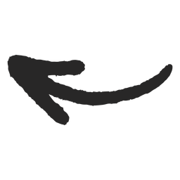 Flecha izquierda de graffiti Diseño PNG