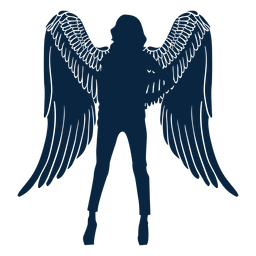 Mano en vector de ángel de cintura Diseño PNG