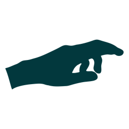 Mano hacia el vector derecho Diseño PNG
