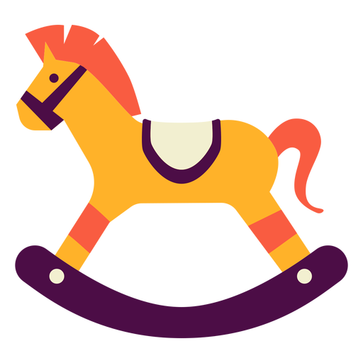 Horse ride on toy PNG Design