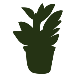 Silhueta de planta interna Desenho PNG