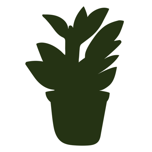 Silhueta de planta interna Desenho PNG