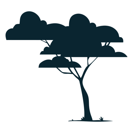 Árbol frondoso de safari Diseño PNG