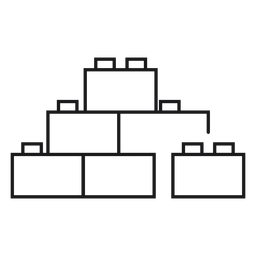 Icono de juguete de bloques de construcción Diseño PNG