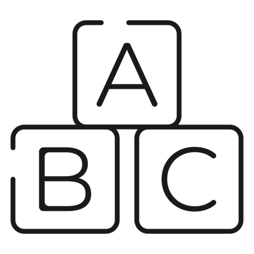Letter blocks icon PNG Design