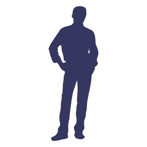 Mann Pose Silhouette - Transparenter PNG und SVG-Vektor