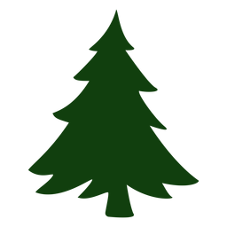Schöner Weihnachtsbaumvektor PNG-Design