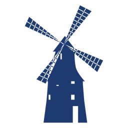 Nice windmill vector PNG Design