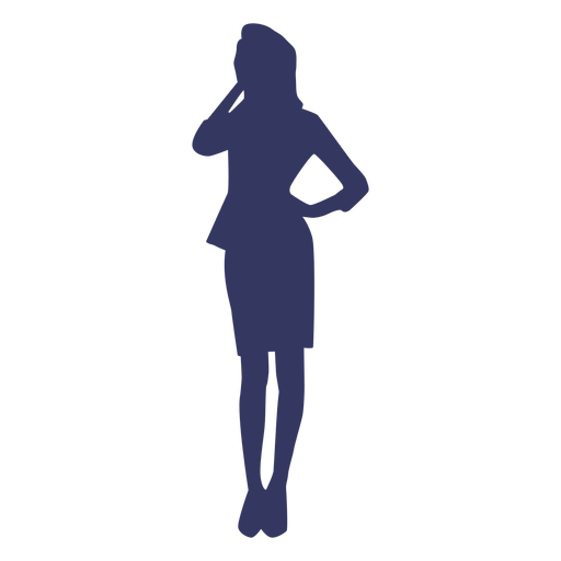 Download Office Lady Silhouette Transparent Png Svg Vector File