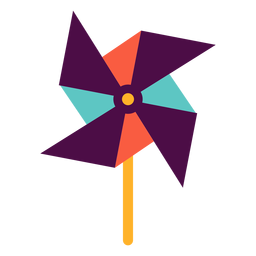 Molinete de juguete plano Diseño PNG