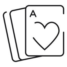 Icono de naipes Diseño PNG