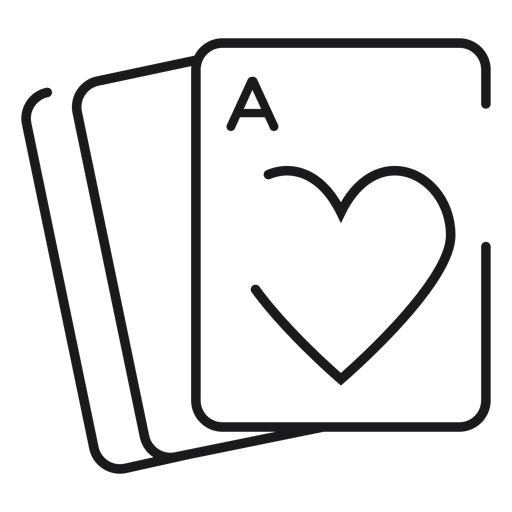 Playing cards icon PNG Design