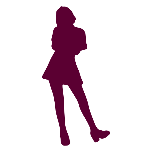 Pose lady silhouette PNG Design