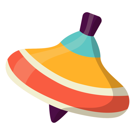 Pretty spinning top PNG Design