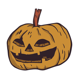 Ilustração de abóbora de halloween Desenho PNG