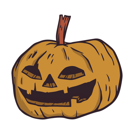 Pumpkin halloween illustration PNG Design