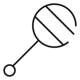 Rasselspielzeugikone PNG-Design