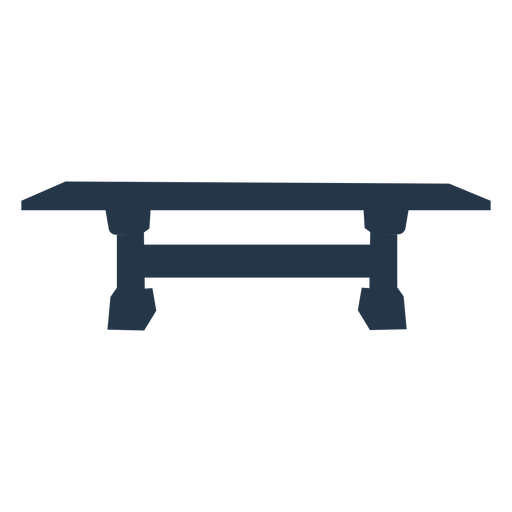 Silhueta de mesa curta Desenho PNG
