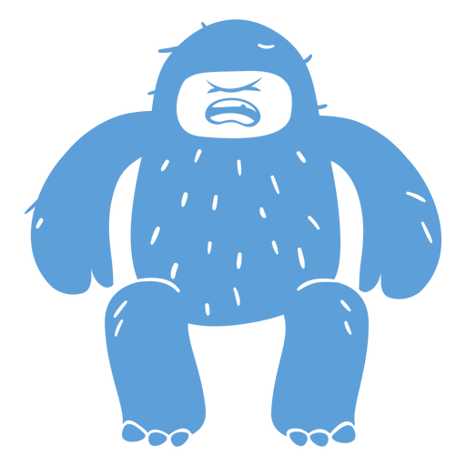 Shouting yeti crying PNG Design