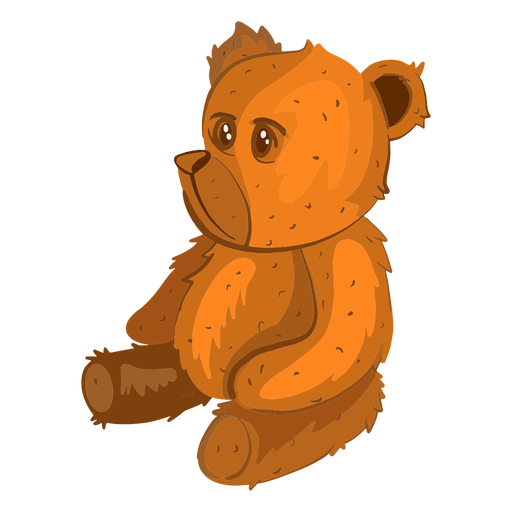Seitliche Teddyb?rillustration PNG-Design