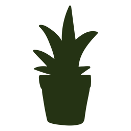 Planta de interior de silueta Diseño PNG
