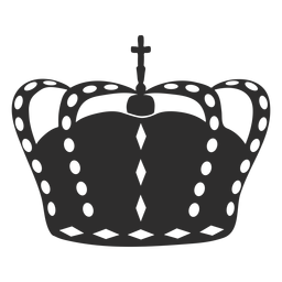 Simple Crown With Cross Transparent Png Svg Vector